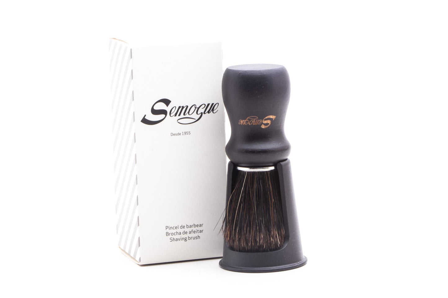 Semogue | Pharos-C3 Pure Black Horse Hair Shaving Brush
