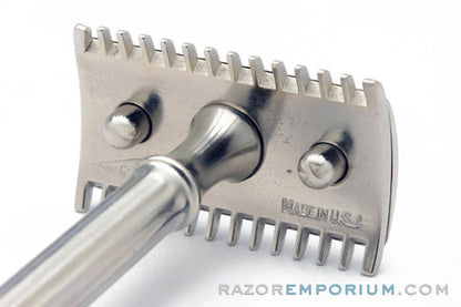 1910's Gillette ABC Pocket Edition Shell Handle Rhodium Revamp
