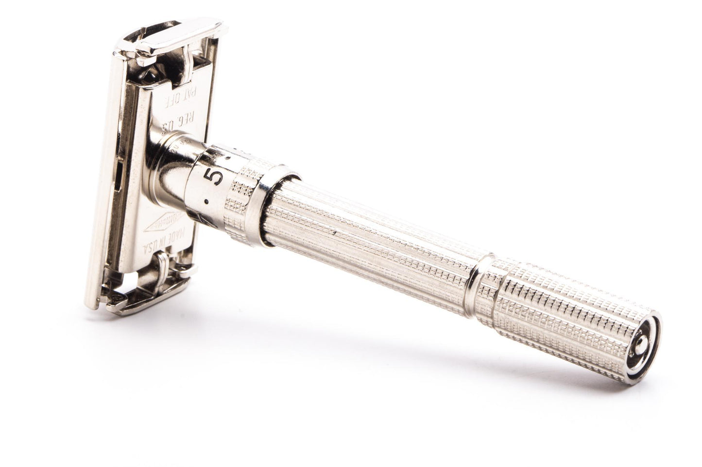 1961 G3 Gillette Slim Adjustable Double Edge Safety Razor | Factory Nickel Revamp