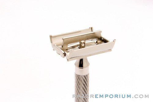 1948-51 Gillette Executive Double Edge Safety Razor in Ostrich Leather Case with Blades