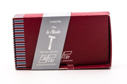 Fatip Chrome Lo Storto Slant Double Edge Safety Razor Set | Original Condition