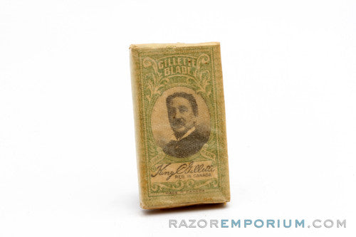 Gillette Old Type Double Edge DE (5) - New Old Stock (NOS) Razor Blades - Made in Canada