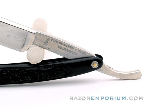 9/16"  Said Shaheen & Bros. Warranted #125 1/2 Vintage Straight Razor w/ Original Scales