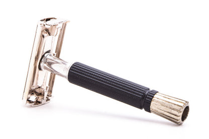 1971 R3 Gillette Black Handle Super Speed Safety Razor  | Rhodium Revamp