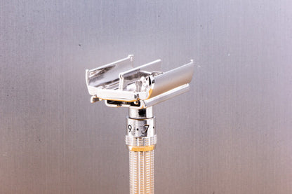 1967 M3 Gillette Slim Adjustable Double Edge Safety Razor  | Rhodium Revamp
