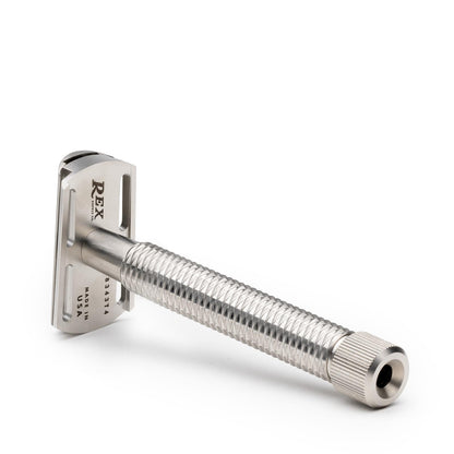 Rex Supply Co. | Sentry Slant XL Three Piece Stainless Steel Double Edge Safety Razor