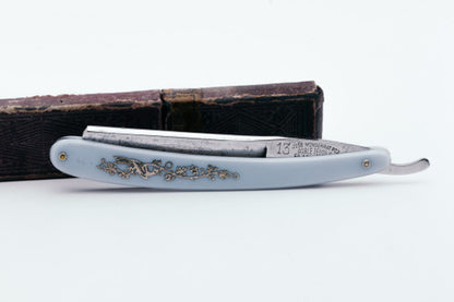 6/8" Filarmonica Doble Temple #13 Straight Razor w/ Coffin | Spain