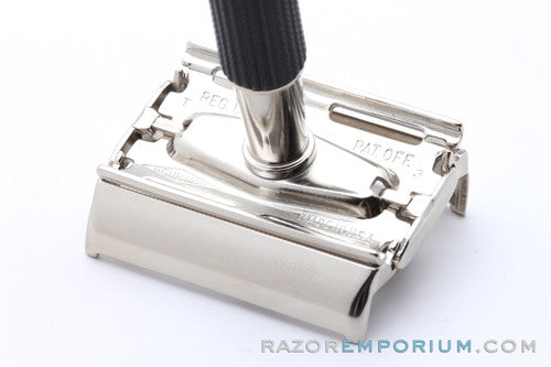 1973 Gillette T3 Black Handle Super Speed DE Safety Razor