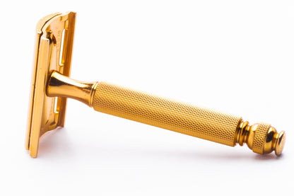 1954 Z4 Gillette Gold Ball End Tech Razor w/ Electro Etched Logo Cap | Original Condition