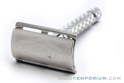 1960's Gillette British Ball End Tech Spiral Handle Razor Made in England