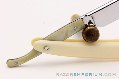 9/16" H. Boker & Co. Round Point | Original Scales Straight Razor Solingen, Germany