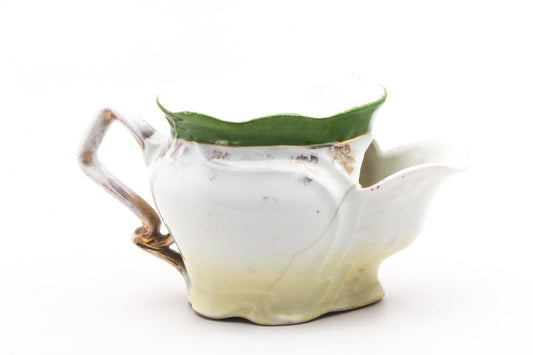 Vintage Ceramic Floral Roses Shaving Scuttle