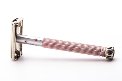 1965 K2 Lady Gillette Pink Star Double Edge Safety Razor | Original Condition