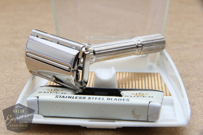 Gillette 1962 Slim Adjustable Safety Razor H2 - Excellent