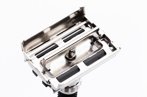 1984 Gillette Super Adjustable "Black Beauty" DE Safety Razor E3