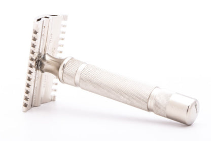 1930's Gillette Short Comb Double Edge Safety Razor  | Factory Nickel Revamp