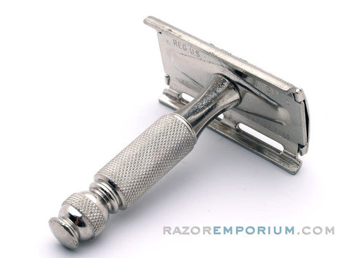 1965 Gillette Travel Ball End Tech 3 Piece Safety Razor | Marca Regs