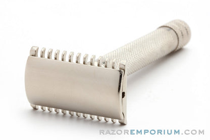 1930's Gillette NEW Deluxe Big Boy Razor Factory Nickel Revamp