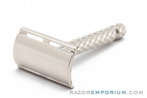 1960's Gillette Spiral Handle Tech Safety Razor Factory Nickel Revamp