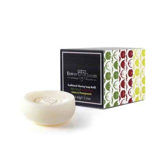 Edwin Jagger | Aloe Vera, Sandalwood, Limes & Pomegranate 65g Shaving Soap 3 Pack