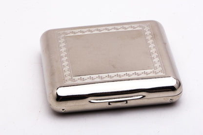 1920s Gillette New Improved Tuckaway Safety Razor Set w/ Case and Blade Bank | Factory Nickel Revamp