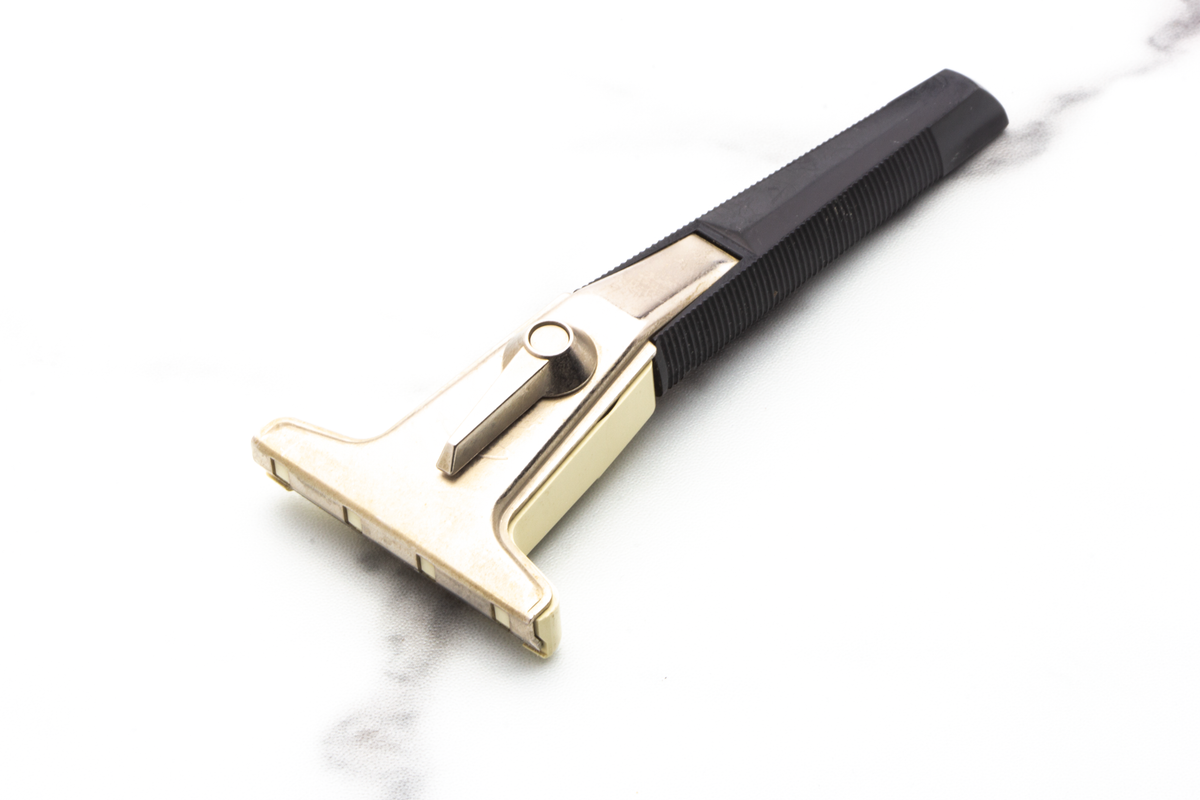 Organial Razor 1970 P2 Gillette Techmatic Band Safety Razor with Case | Original Cond ...