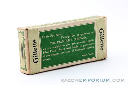 1910's Gillette Ball End Old Type DE Razor | Palmolive Set Mint