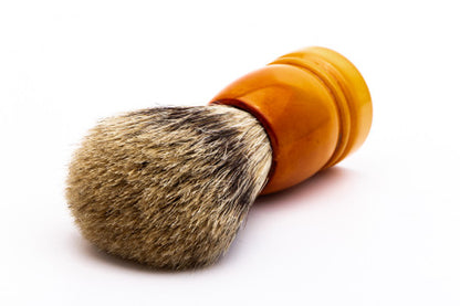 Baton Pure Badger 7644 Set in Rubber Shave Brush | Vintage Restored