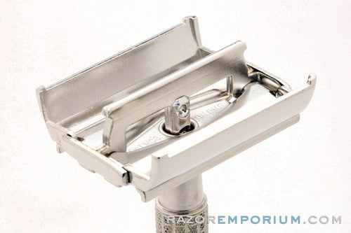 1956 Gillette  Flair Tip Super Speed Safety Razor Rhodium Revamp B3
