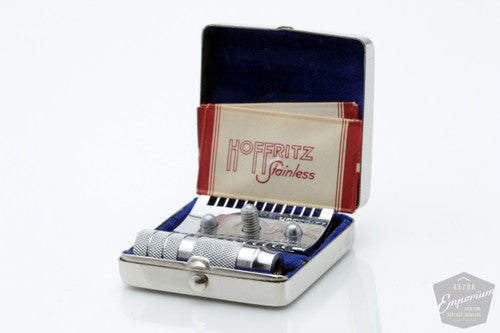 1960's Hoffritz Open Comb Travel Double Edge Safety Razor