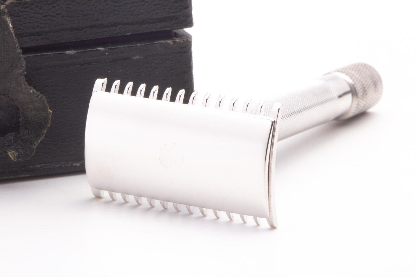 1920 Gillette Single Ring Double Edge Safety Razor Set With Original Case | Rhodium Revamp