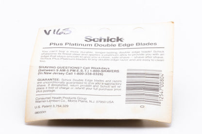 Schick DE Plus Platinum New Old Stock (NOS) Razor Blades