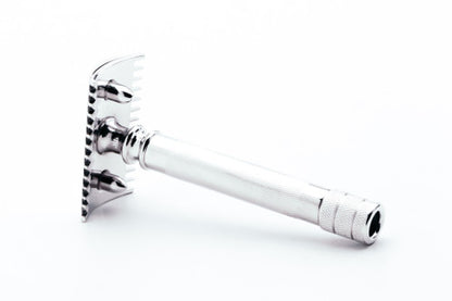 1905 Gillette Double Ring Old Type Safety Razor in Original Case | Rhodium Revamp