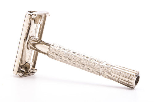 1956 B1 Gillette TTO Flare Tip Super Speed Double Edge Razor  | Factory Nickel Revamp