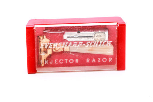 1950's Eversharp Schick Gold Razor Set with Case & Injector Blades