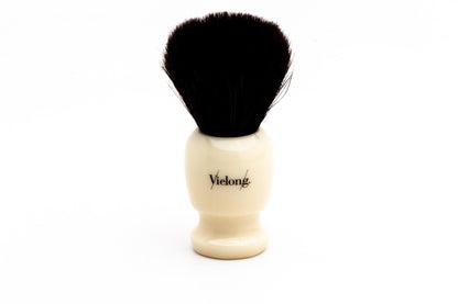 Vielong | Black Horsehair Shaving Brush with Ivory Handle