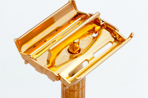 1955 Gillette Diplomat Double Edge Safety Razor A2 Revamped 24K Gold
