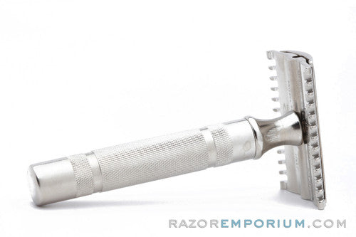 1930's Gillette NEW Short Comb DE Safety Razor | Factory Nickel Revamp