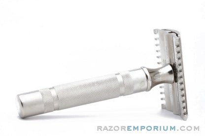 1930's Gillette NEW Short Comb DE Safety Razor | Factory Nickel Revamp