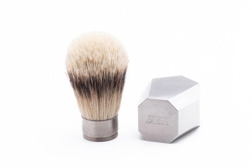 REX Supply Co. Deco Stainless Steel Shaving Brush