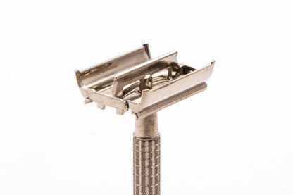 1965 K1 Gillette Flare Tip Super Speed Safety Razor Factory | Factory Nickel Revamp