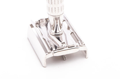 1956 B1 Gillette Red Tip Heavy TTO Super Speed Safety Razor | Rhodium Revamp