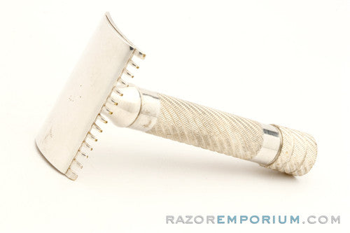 1920 Gillette Bulldog Old Style Double Edge Razor w/ French Ivory case and Blade Banks