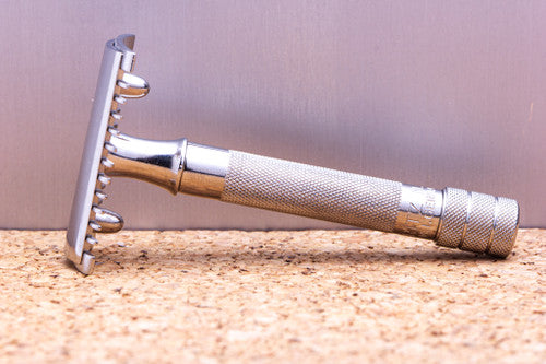 1960's Hoffritz Open Comb Double Edge Safety Razor | Factory Nickel Revamp