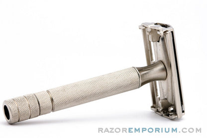 1947-51 Gillette Super Speed TTO Safety Razor Styrene Case - Factory Nickel