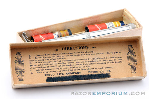 1940's TedCo Lite Double Edge Safety Razor with Light