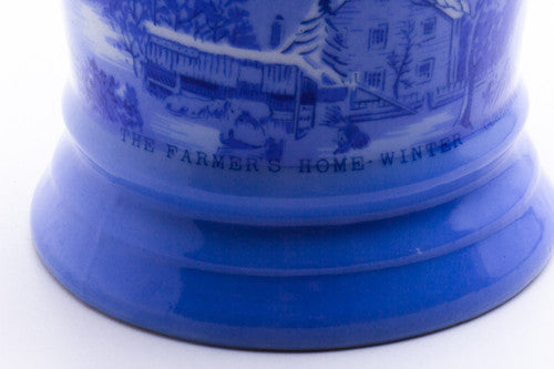 Farmer's Home in Winter Currier & Ives Shave Mug