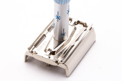 1972 Gillette Blue Star Lady Gillette Double Edge Safety Razor S3