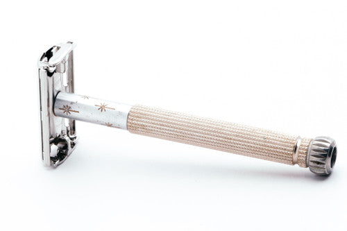 1970 Champagne Star Lady Gillette DE Safety Razor | R2