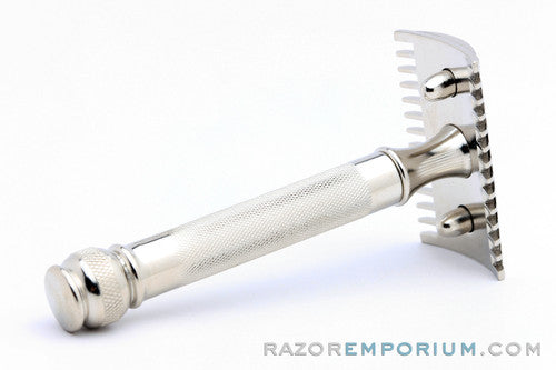 1918 Gillette Old Type Ball End DE Safety Razor Factory Nickel Revamp